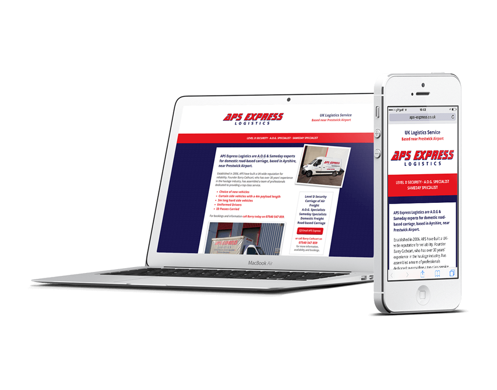 APS Express Logisitics Responsive Website