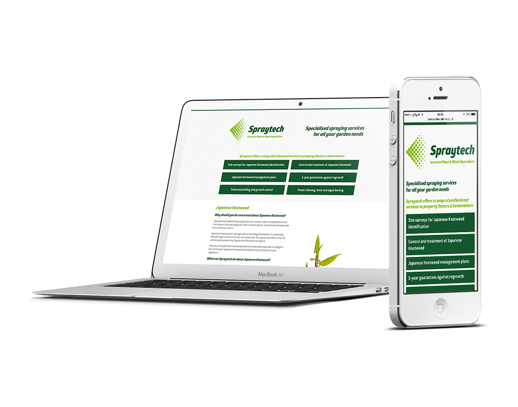 Spraytech Ayrshire Responsive Website